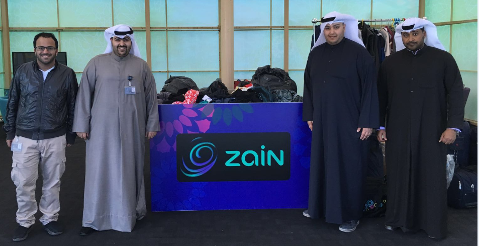 مساعدات زين للاجئين السوريين